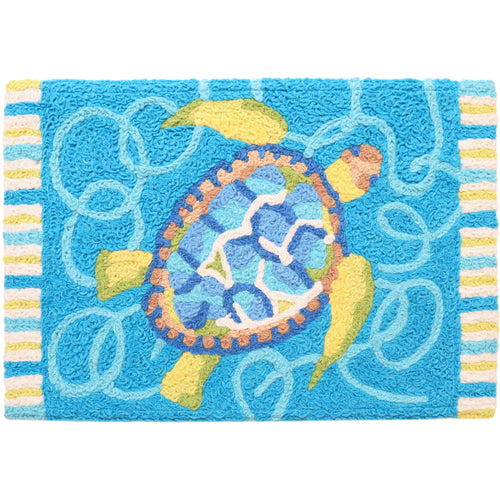 Blue Turtle & Swirls