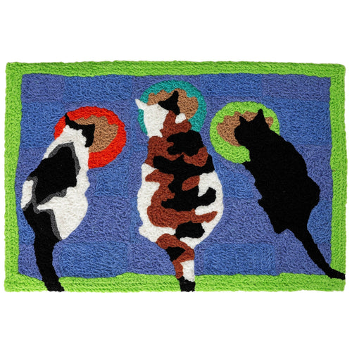 Feeding Time Indoor/Outdoor and Pets Rectangle Jellybean Rug