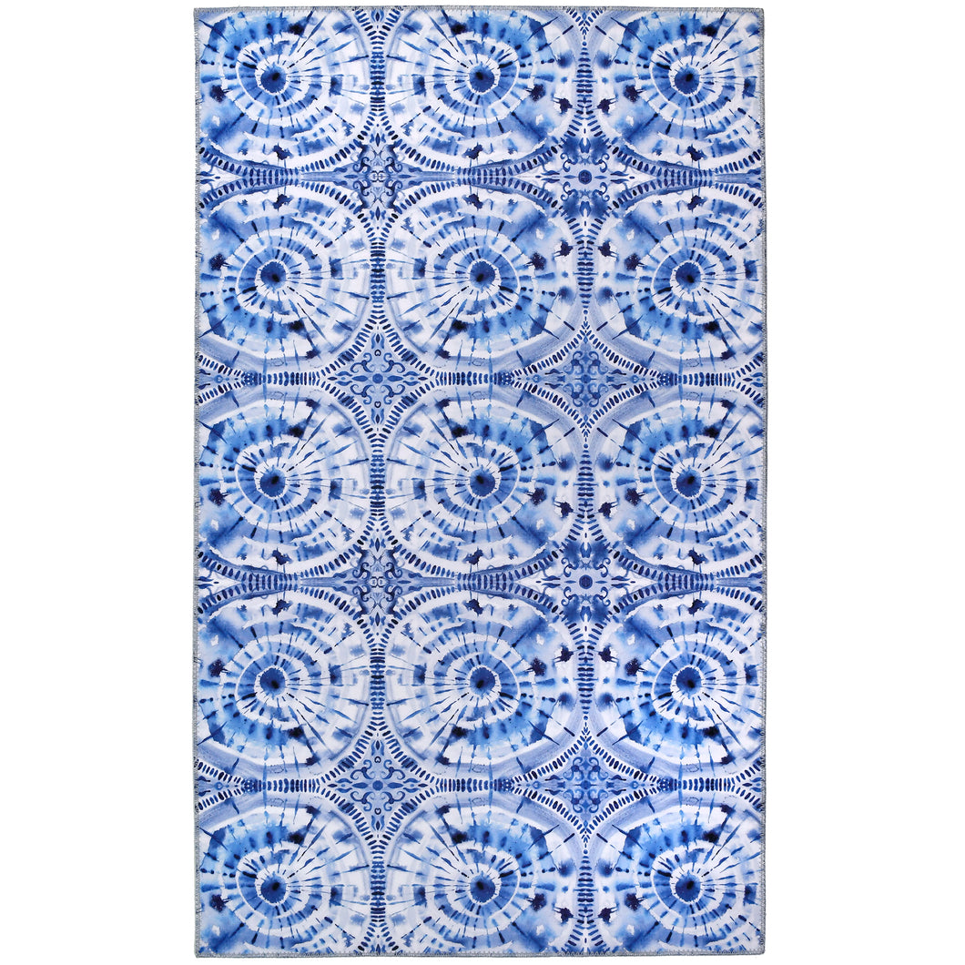 Shibori Blue Rug