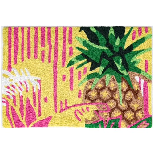 Fiesta Pineapple Indoor/Outdoor and Kitchen Rectangle Jellybean Rug