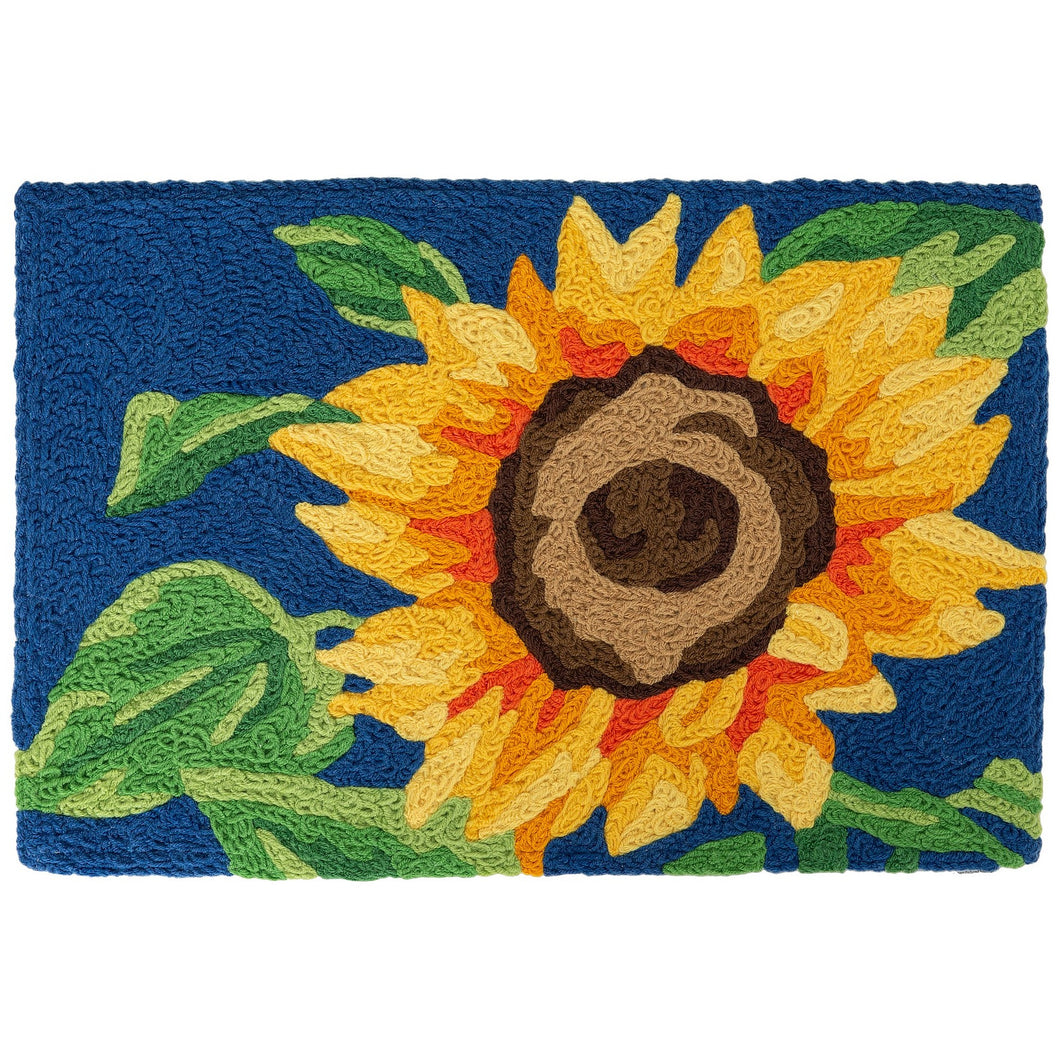 Bold Sunflower Indoor/Outdoor and Garden/Tropical Rectangle Jellybean Rug