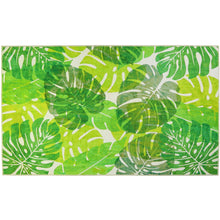 Load image into Gallery viewer, Monstera Palms Indoor Only and Floral Pattern Rectangle Homefires Rug