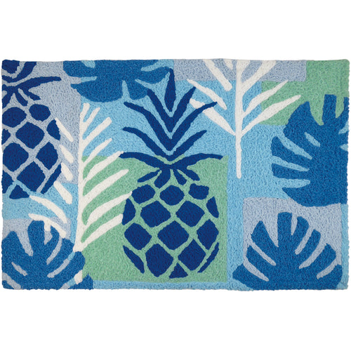 Pineapple & Palm  Indoor/Outdoor and Kitchen & Patterns Rectangle Jellybean Rug