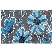 Load image into Gallery viewer, Indigo Cornflowers     Indoor Only and Arrange by Color Rectangle Simple Spaces Rug