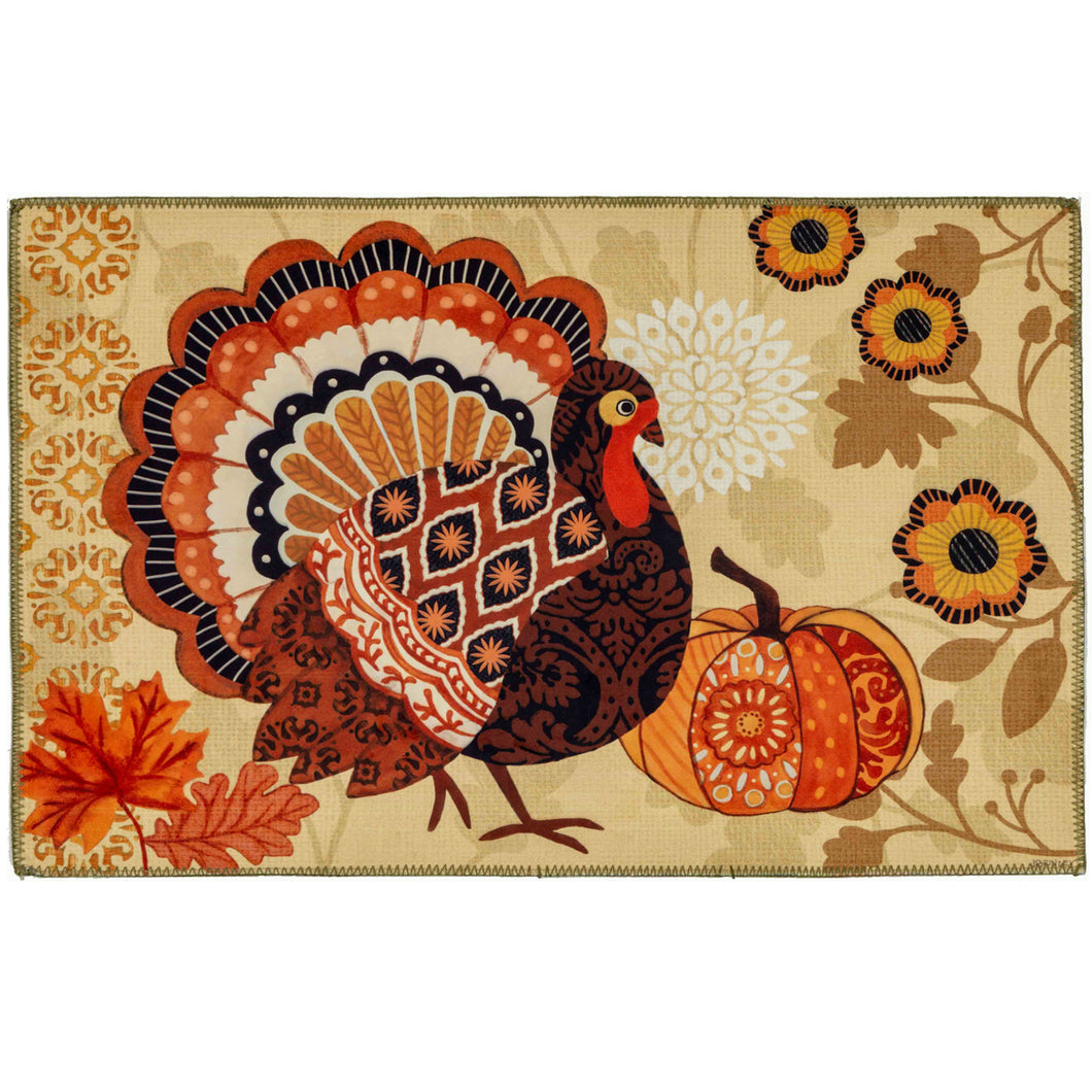 RUSTIC TURKEY Indoor Only and Seasonal Rectangle Olivia's Home Rug
