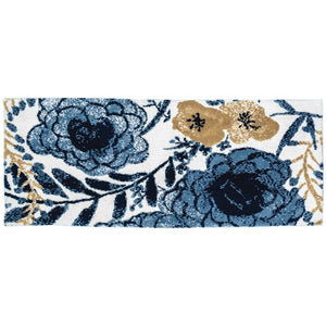 Blue Yonder Carnation Indoor Only and Arrange by Color Rectangle Simple Spaces Rug