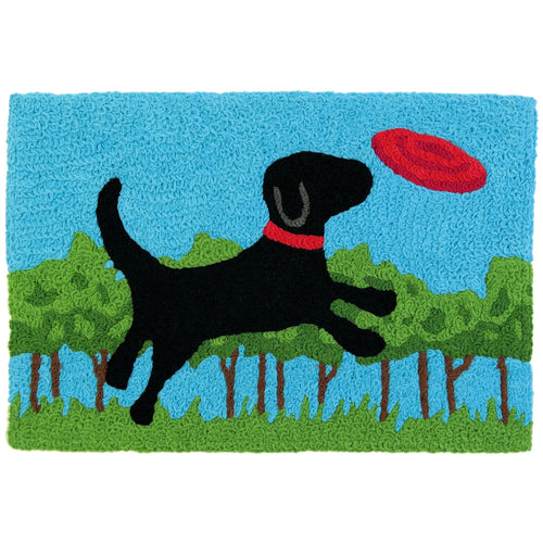 Frisbee Fido Indoor/Outdoor and Pets Rectangle Jellybean Rug