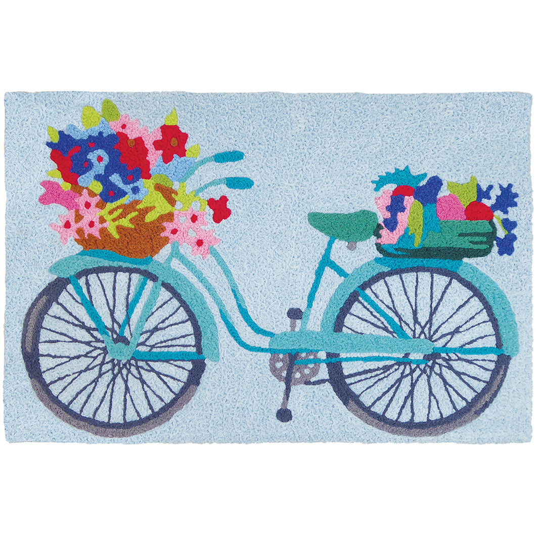 Flower Basket On Bicycle