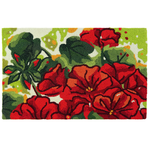 Geranium Garden Indoor Only and Garden/Tropical Rectangle Homefires Rug