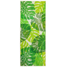 Load image into Gallery viewer, Monstera Palms Indoor Only and Floral Pattern Rectangle Homefires Rug