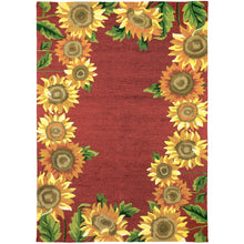 Load image into Gallery viewer, Sunflower Field Indoor/Outdoor and Garden &amp; Floral Rectangle Homefires Rug