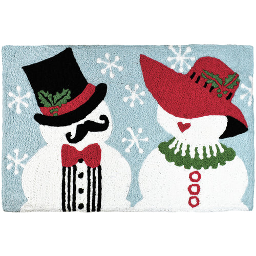 Mr. & Mrs. SnowmanRug