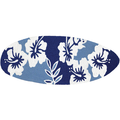 Surfboard - Navy Hibiscus