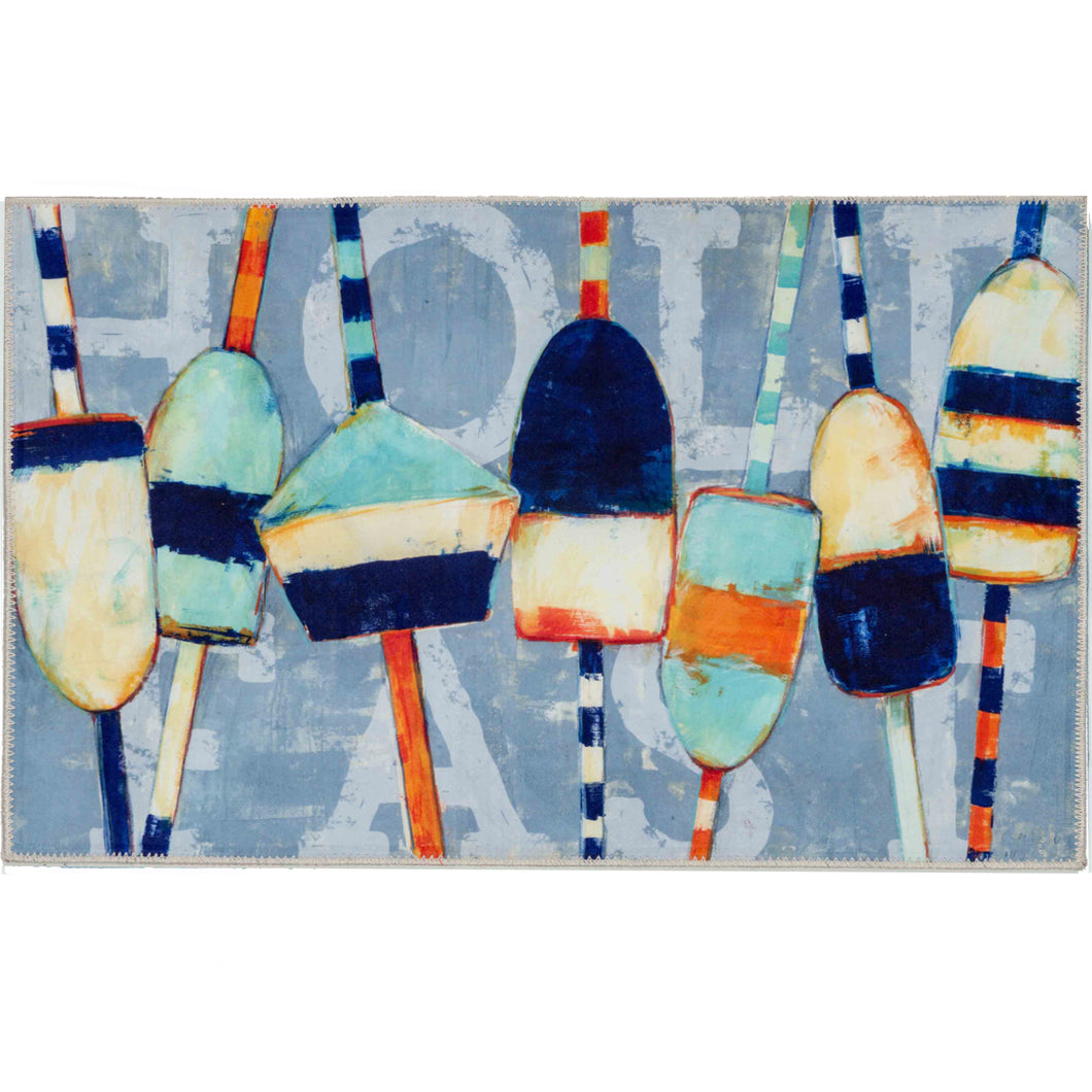 COASTAL BUOYS Indoor Only and Coastal/Lakefront Rectangle Olivia's Home Rug