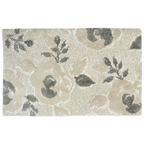 Mocha Roses        Indoor Only and Arrange by Color Rectangle Simple Spaces Rug