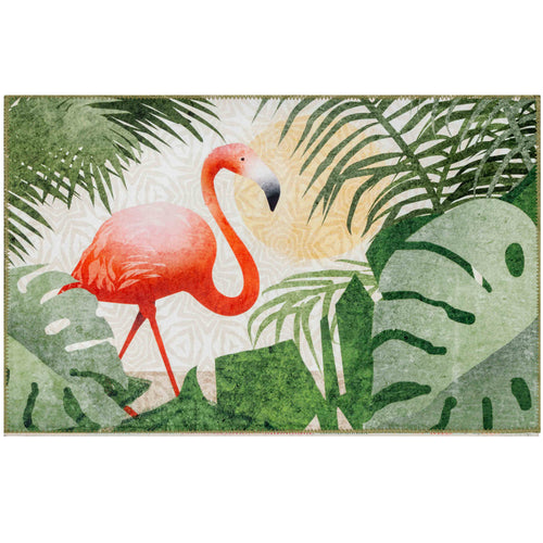 HAVANA FLAMINGO Indoor Only and Coastal/Lakefront Rectangle Olivia's Home Rug