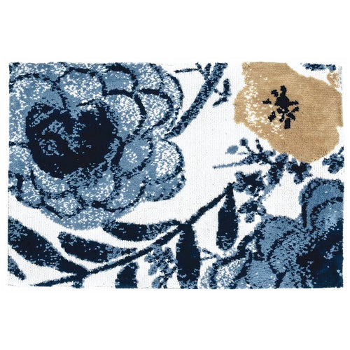 Blue Yonder Carnation Indoor Only and Arrange by Color Rectangle Simple Spaces Rug