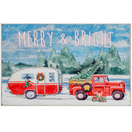 MERRY & BRIGHT Indoor Only and Seasonal Rectangle Olivia's Home Rug