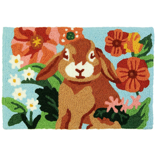 Bunny Love Indoor/Outdoor and Garden/Tropical Rectangle Jellybean Rug