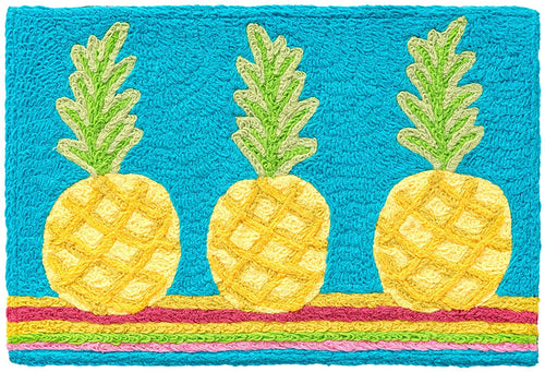 Pineapple Fiesta Indoor/Outdoor and Kitchen & Patterns Rectangle Jellybean Rug